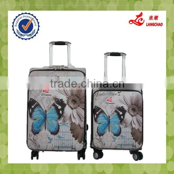 four wheels Soft Luggage sets High quality Spinner luggage New Luggage Suitcase