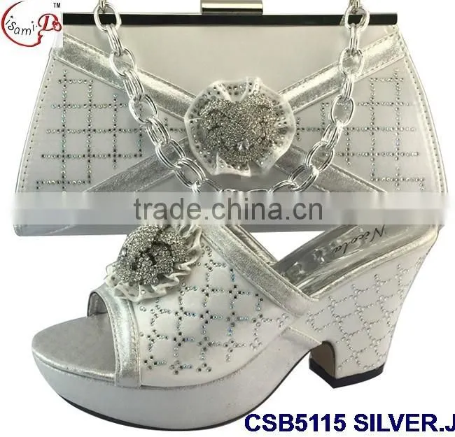 CSB5115 Newest design 2016 top fashion woman hot selling shoes with matching bags factory price shoes whole sale price