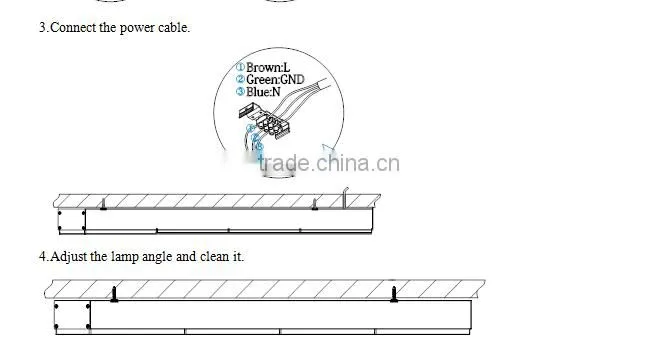 Newest products 40W Black color Super linear light use for Supermarket/Shopping center
