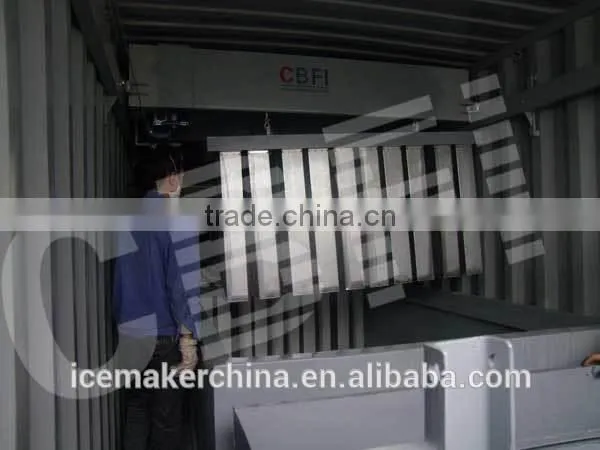 Industrial containrized block ice machinery alibaba in spanish