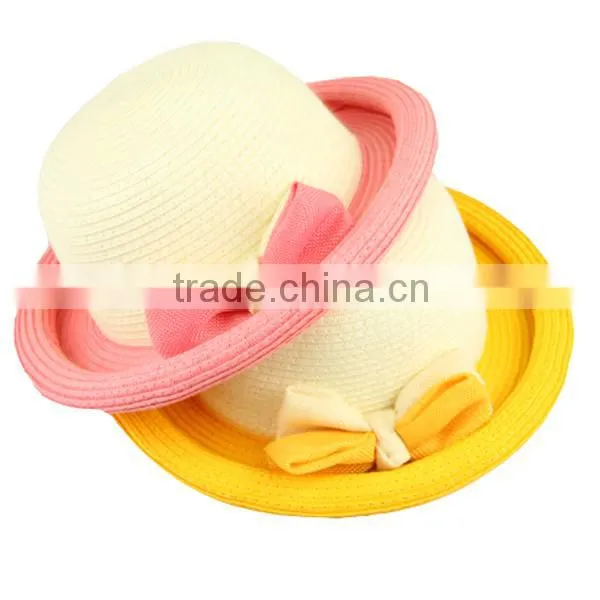 Hotsale mexican straw hats breathable coffee fedora straw hat with ribbon Summer cool strawhat