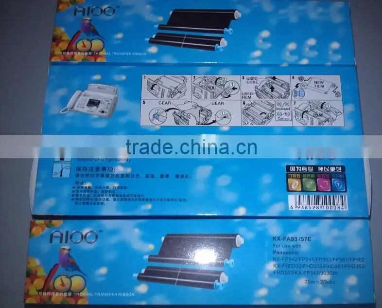 Compatible Panasonic fax film KX-FA57E KX-FA93 KX-FA52 KX-FA54E KX-FA57