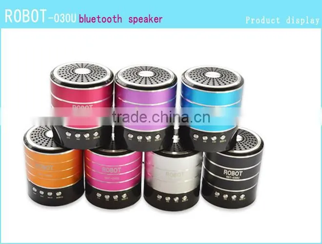 Robot-030u Portable bluetooth speaker,,mini TF card Speaker,with USB dicsks,speaker bluetooth,fm radio