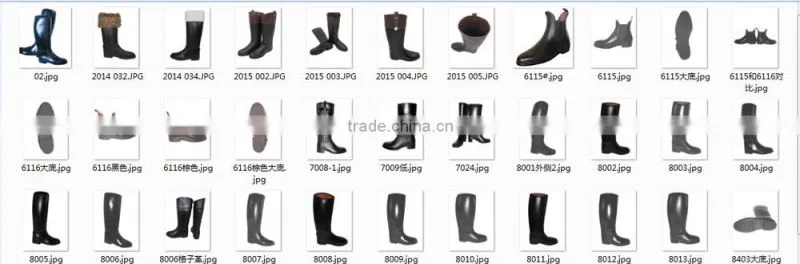 good quality knee high fashionable ladies plastic rain boots