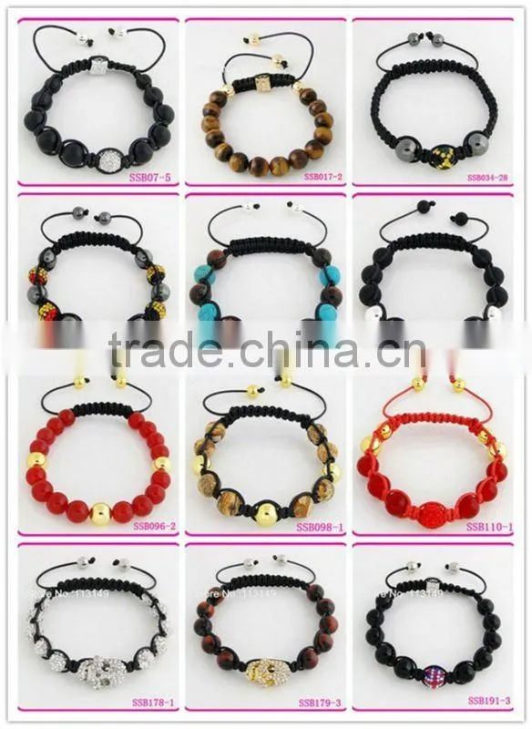 Cross Bracelets Wholesale Gold Plated Sideways Pave Crystal Agate Beaded Stretch Honesty Jewelry PHB-001