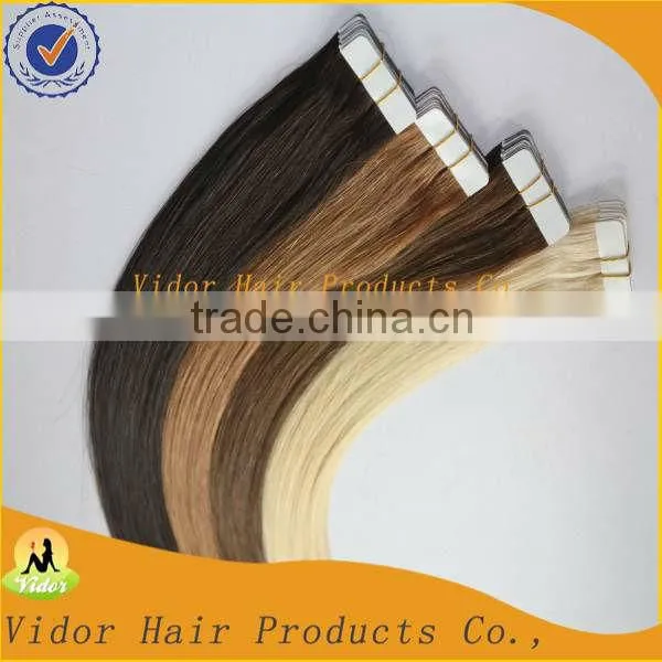 Wholesale 100% Brazilian Human Hair Sew In Weave, tape hair extension, brazilian remy hair