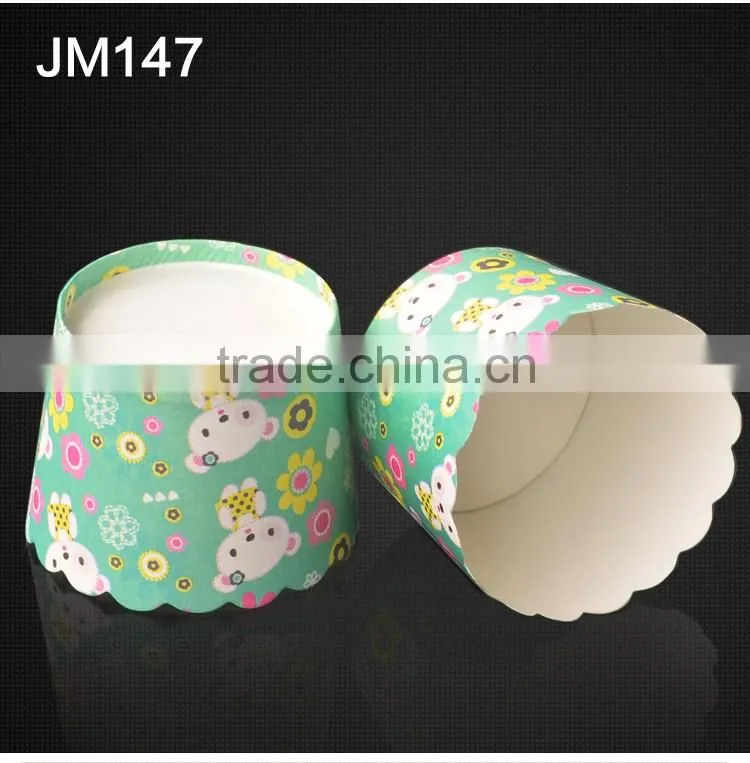 JM147 BAKEST high temperature resistance medium bear pattern high quality baking cake paper cups