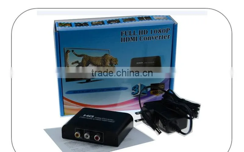 AV Converter (Universal Composite AV to HDMI Up-Scaling Full Size Converter