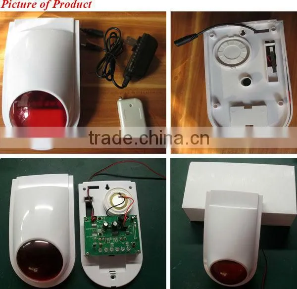 110db 20 zone wireless security alarm siren