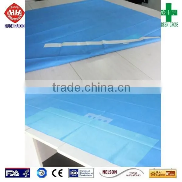 Disposable surgical drape laparotomy pack