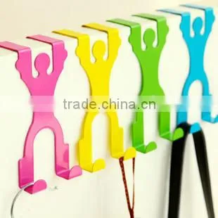 Retail Price Thicken Stainless Steel funny Door Hook Hanger Towel Rail X-type -Silver
