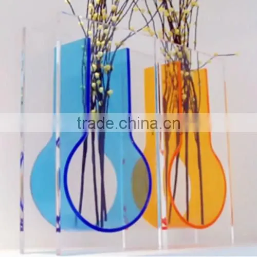 exquisite design clear acrylic flower pots Shenzhen factory