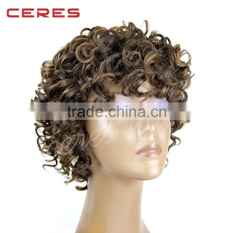 100% premium synthetic wig short wig afro kinky curly wig for black women