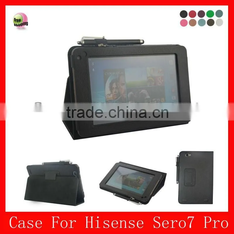 High Quality PU, Stand leather case for Hisense Sero7 Pro ,Hisense Sero7 Pro leather case,Black