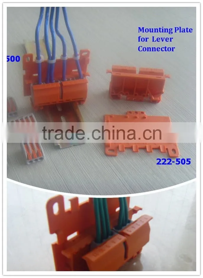 China Factory Supplying Equivalent Wago 222 Series Cable Terminal Block CE/CB/Rohs Approved