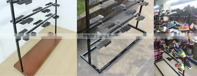 Huohua wholesale easy assembly store displaying shoe rack 50 pairs