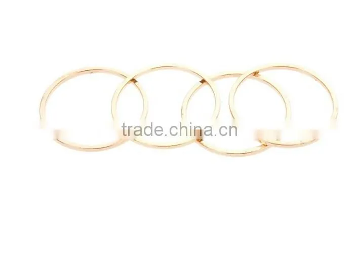 Women Gold Plated Rings Above Knuckle Midi Ring
