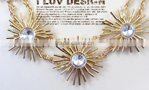 Nickel and lead free chunky statement necklace