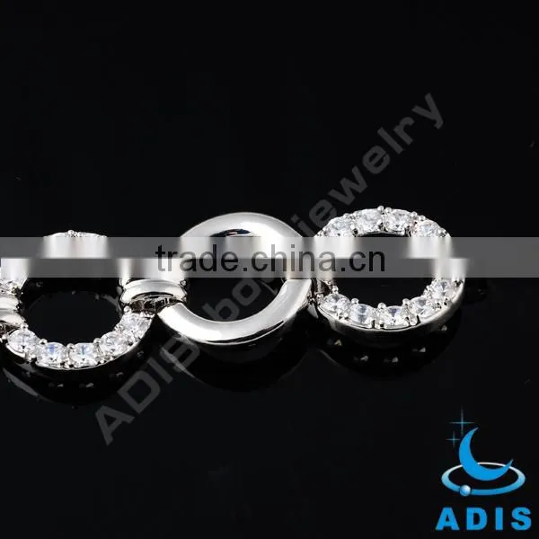 Hot Sell Crystal Clear Brass Bracelet Copper Bracelet