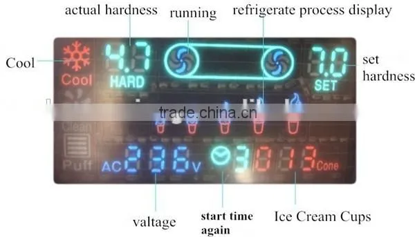 1.8KW Mini Soft Ice Cream Powder Mix Machine