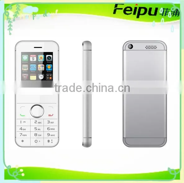 2.4 inch cheap good design feature phone 6 white/gold/black color