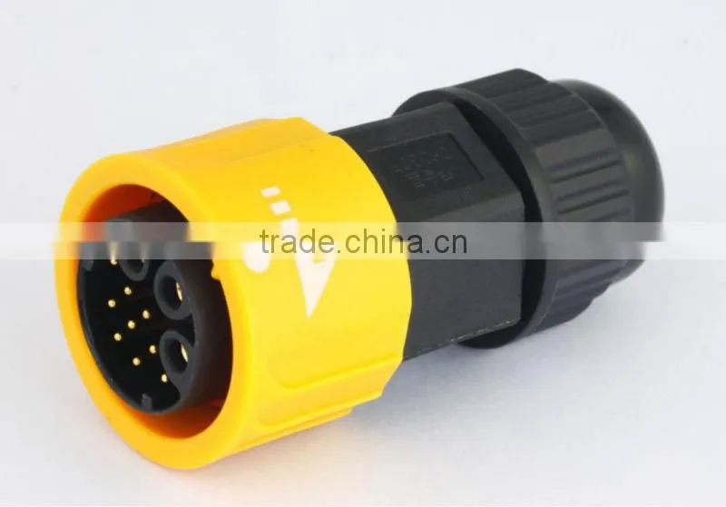 3+9p IP67 waterproof connector,high quality Nyalon watertight connector,Chogori high current connector