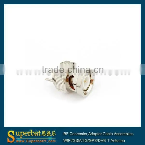 BNC Thru Hole Plug Vertical PCB Mount mini bnc connector