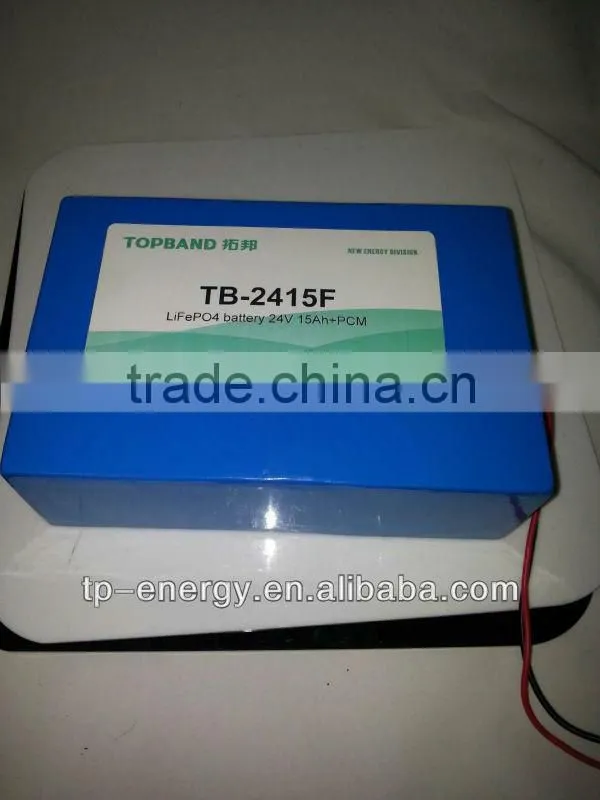 LiFeO4 LFP battery 24V 15Ah for ups communication station
