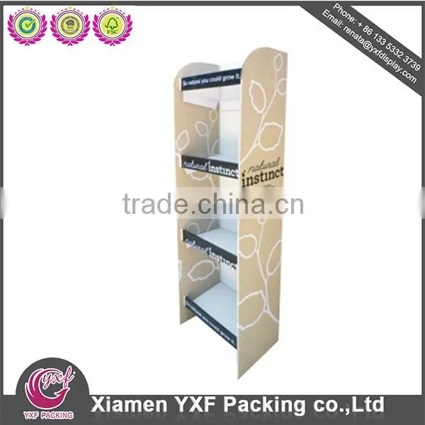 Custom Advertising Cardboard Floor Display Stand Unit