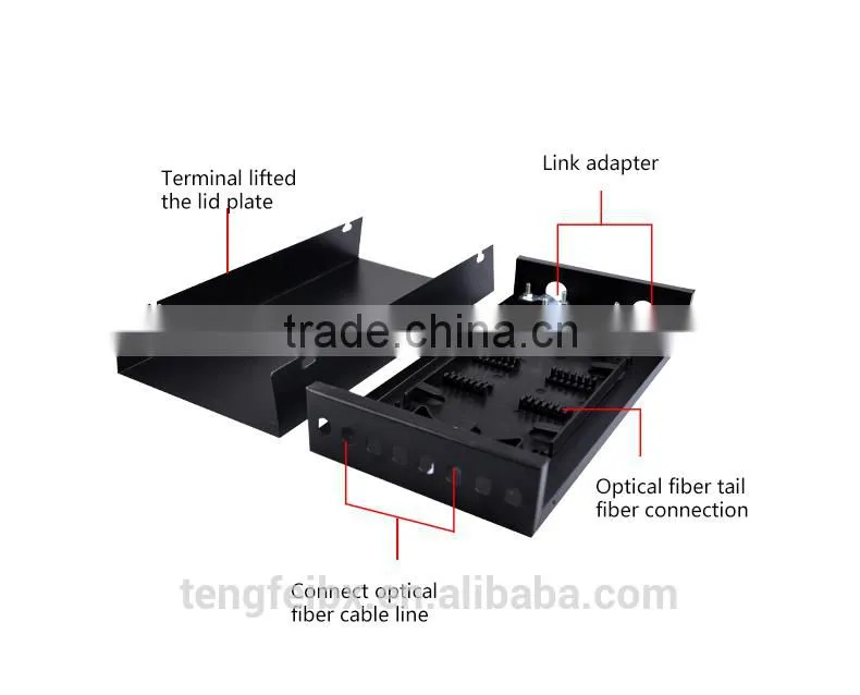 Outdoor/Indoor fiber optic 12 core optic fiber splice tray for odf
