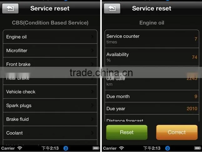 iOBD2 Diagnostic Tool for Iphone By Bluetooth for BMW