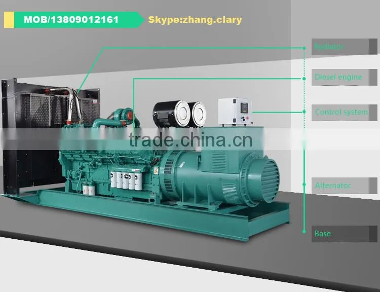 electricity generator set 625kva industrial generation 500kw price Volvo penta TWD1643GE generator set