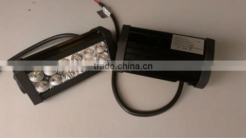 ShengWell Auto factory directly 12month warranty 36w 7" dual row epistar 10--32v epistar ip68 led light bar
