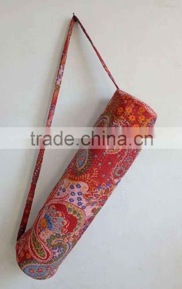 Ethnic Bag Shoulder Yoga Bag Tote Bag Yoga Mat Bag Cross Body Hippie Satchel shoulder bag Handmade Kantha Bag Embroidery Bag
