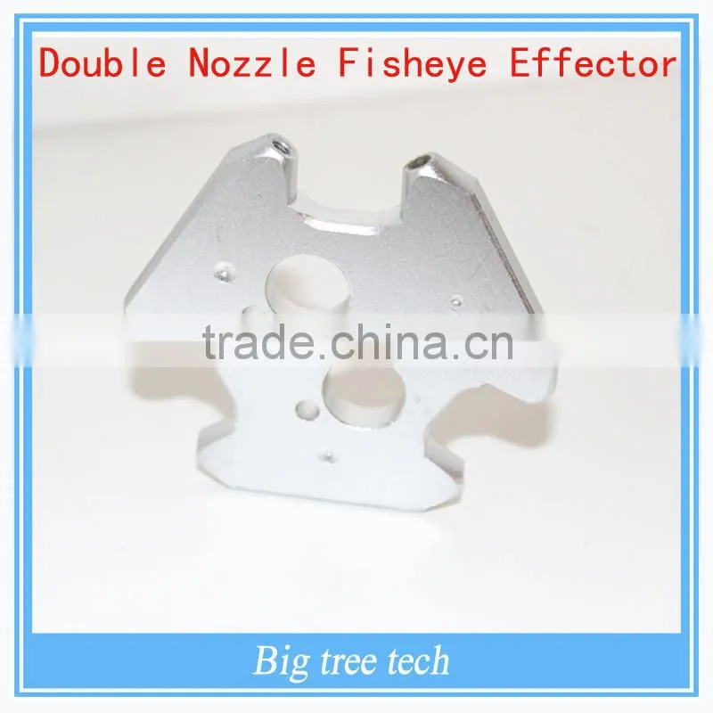 High Quality M3 Delta Kossel Double Nozzle Fisheye Effector Double Hole Bore Hammock 3MM All-Metal Aluminum Alloy