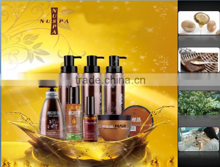 NUSPA Argan Oil Silky Moisture Shampoo from wholesale GMPC manufacture 400ML 1000ML