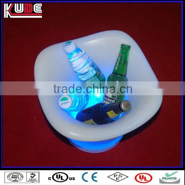 Remote control led lighted plastic ice bucket