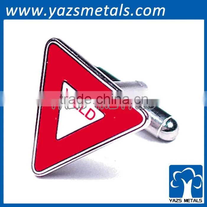 custom plating metal engrave 3D skull cufflinks manufacturer