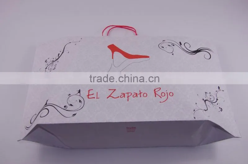 New white kraft paper bag,easy bags with twisted handles, garment bag