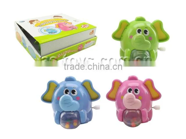 Baby lovely wind up cartoon elephant with light and sounds
