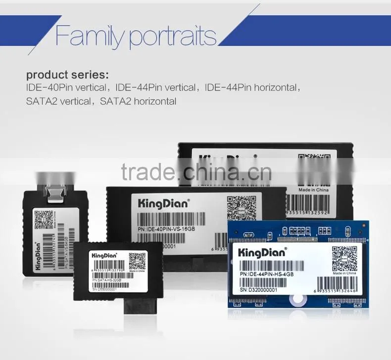 KingDian ssd solution IDE 40PIN Vertical DOM 4GB Vertical Disk on Module External Hard Drive (IDE-40PIN-VS-DOM)