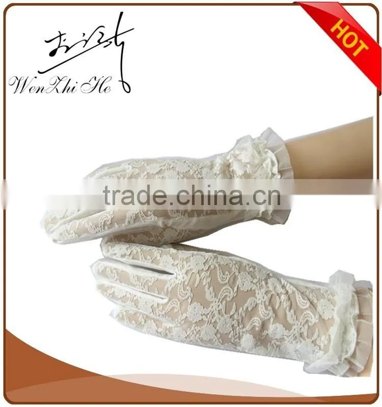 2016 New Fashion Sun Protective Party Wedding Dress Gloves For Flower Girls