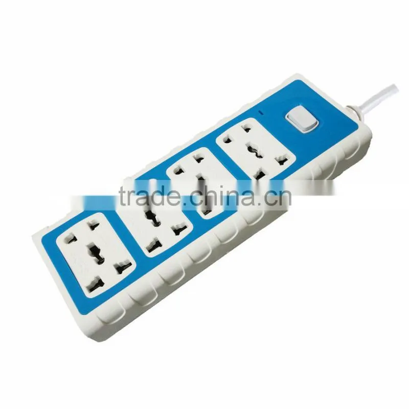 8 Way Portable Multifunctional Power Strip With Button Switch