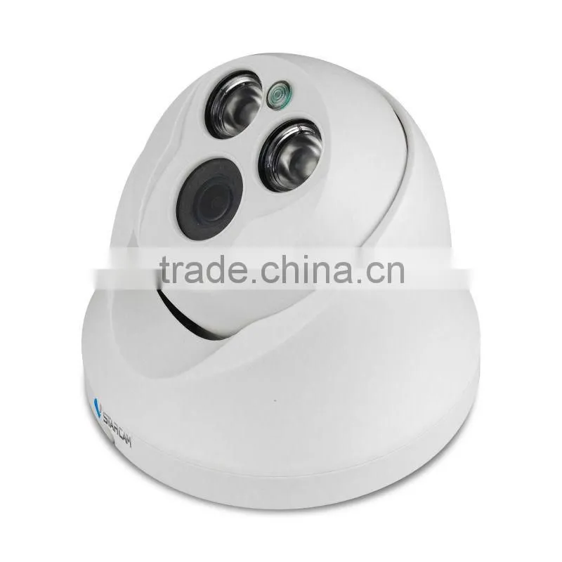 New H.264 PnP HD home security camera wired ip dome camera