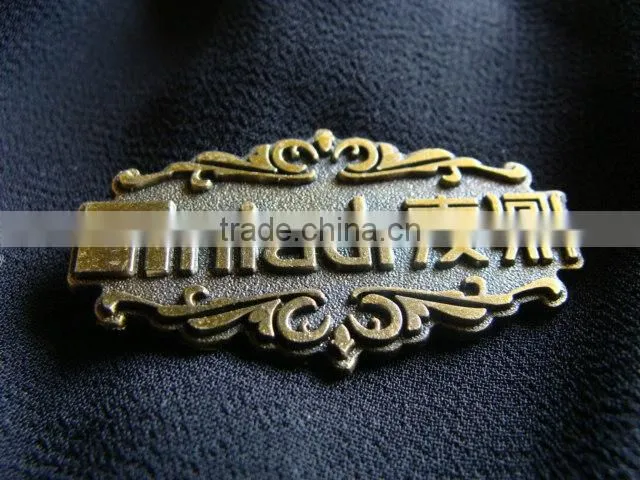 High quality custom metal logo labels