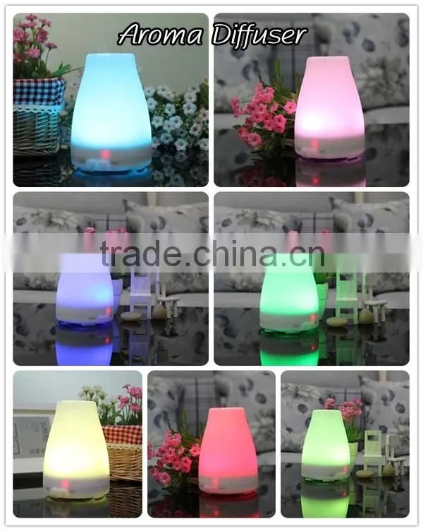 100ml Aromatherapy Essential Oil Diffuser Portable Ultrasonic Cool Mist Aroma Humidifier with Color LED Lights Changing