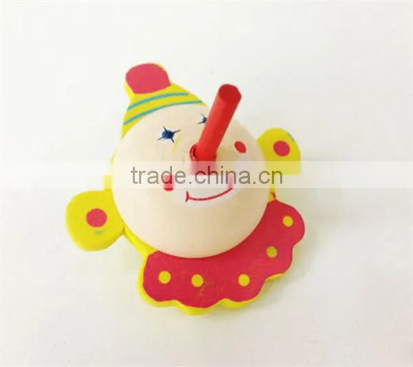 cheap promotional classic toy wood spinning top