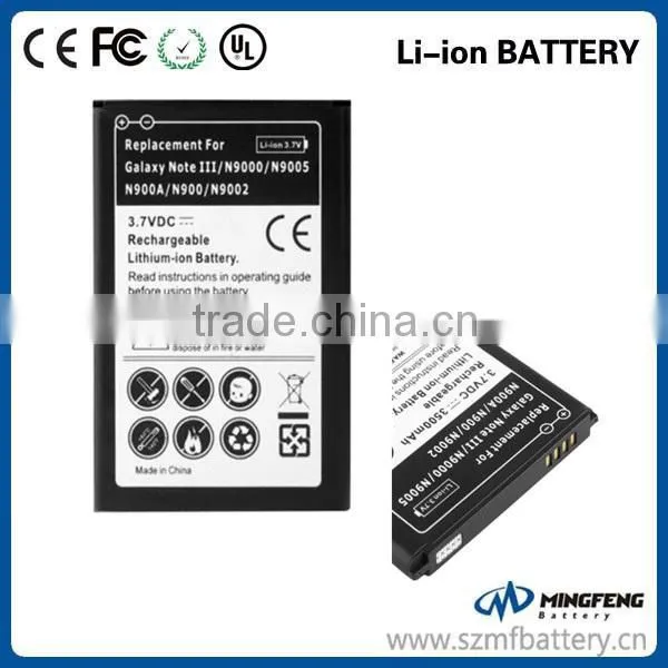 Mobile phone batteries for samsung note 3 battery handy akku china wholesales