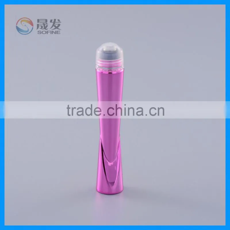 Plating plastic eye roll on bottle