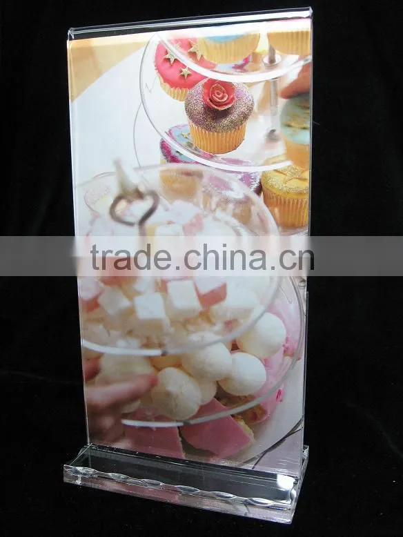 custom design clear acrylic A4 paper holder